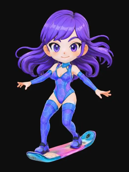 3D model for Neon Skater