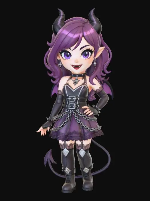 3D model for Gothic Pixie