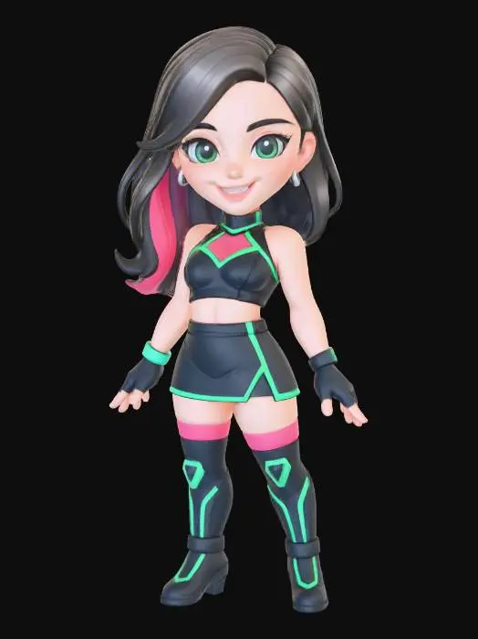 3D model for Neon Heroine