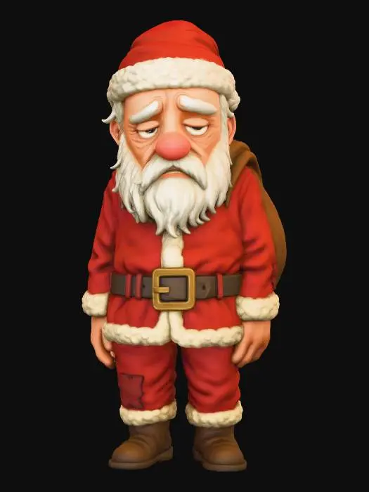 3D model for Melancholy Santa, #Christmas2025#