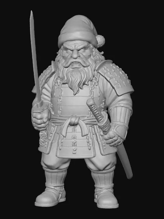 3D model for Samurai Claus, #Christmas2025#