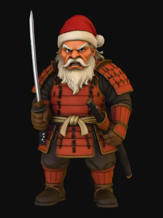 3D model for Samurai Claus, #Christmas2025#