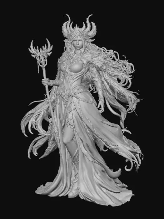 3D model for Sorceress of the Nether Realm, #Christmas2025#