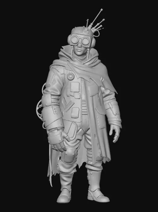 3D model for Cyberpunk Wanderer