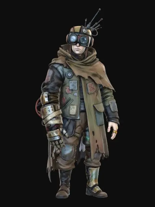 3D model for Cyberpunk Wanderer