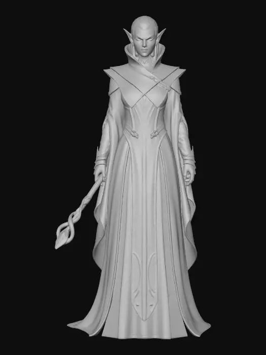 3D model for Elf Sorceress