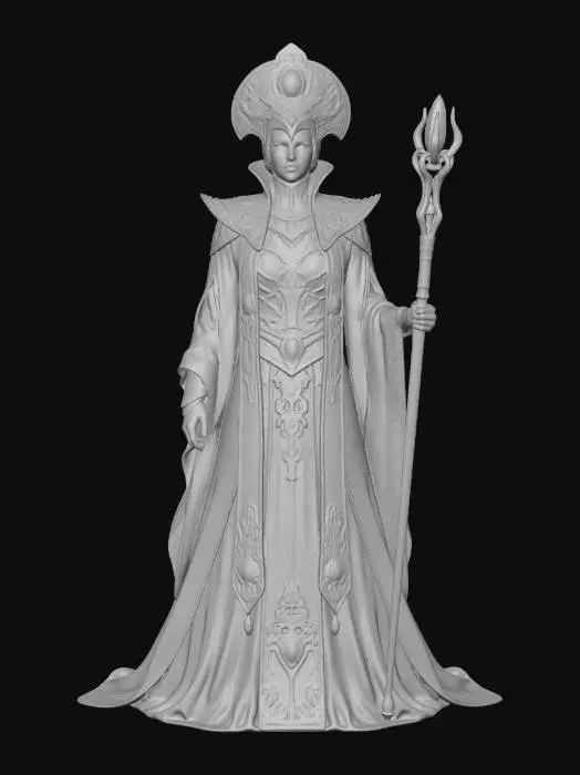 3D model for Emerald Sorceress