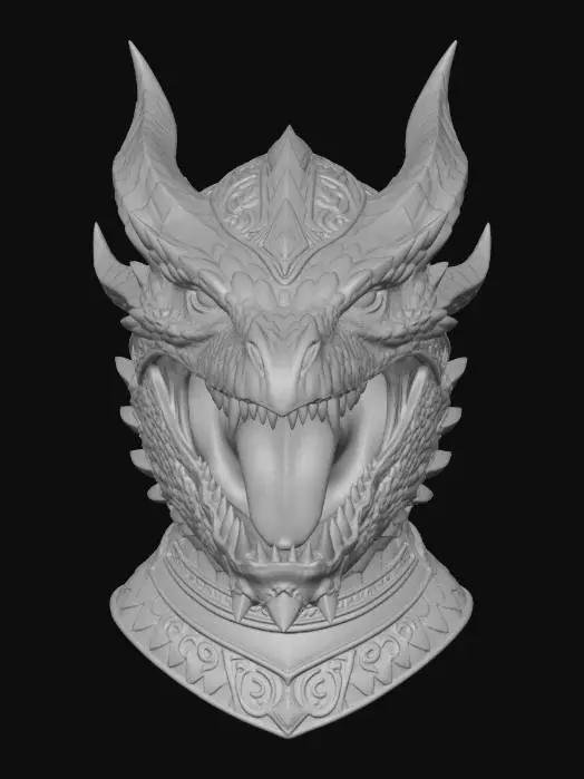 3D model for Prismatic Dragon Mask