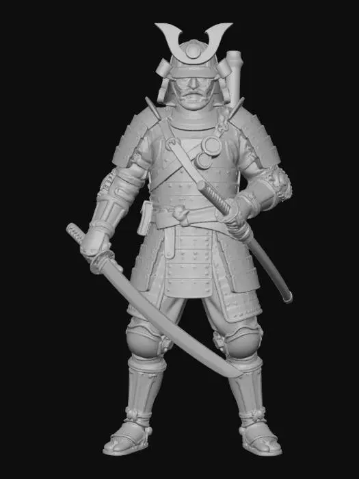 3D model for Bronze Armored Samurai Warrior