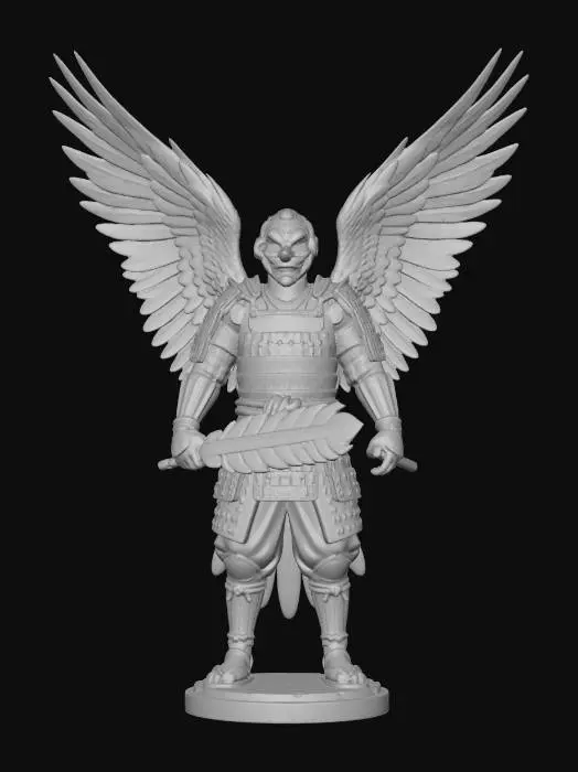3D model for Great Tengu Crow Warrior