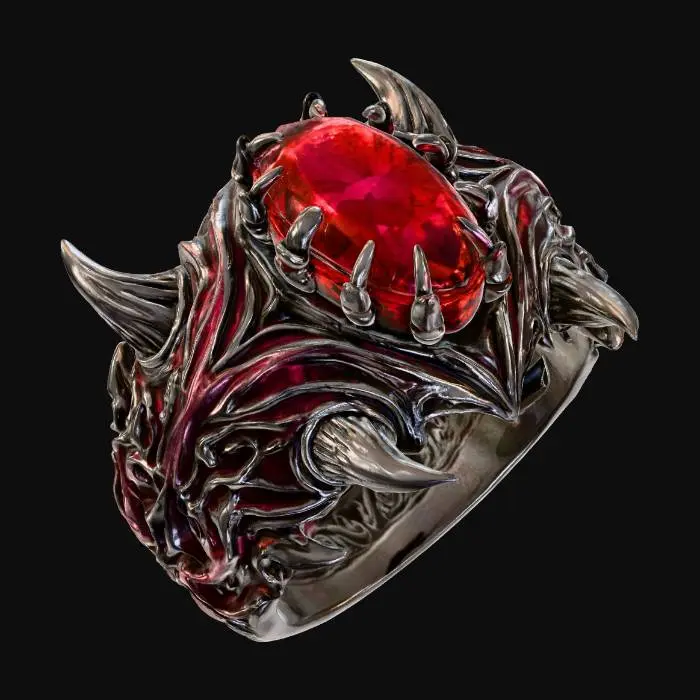 3D model for Crimson Claw Ring