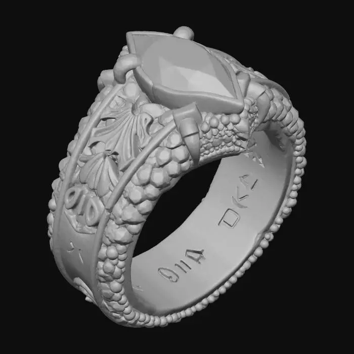 3D model for Dragon's Heart Ring