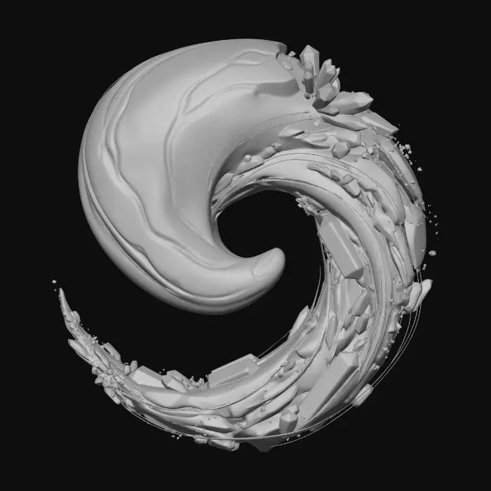 3D model for Celestial Crescent Spiral