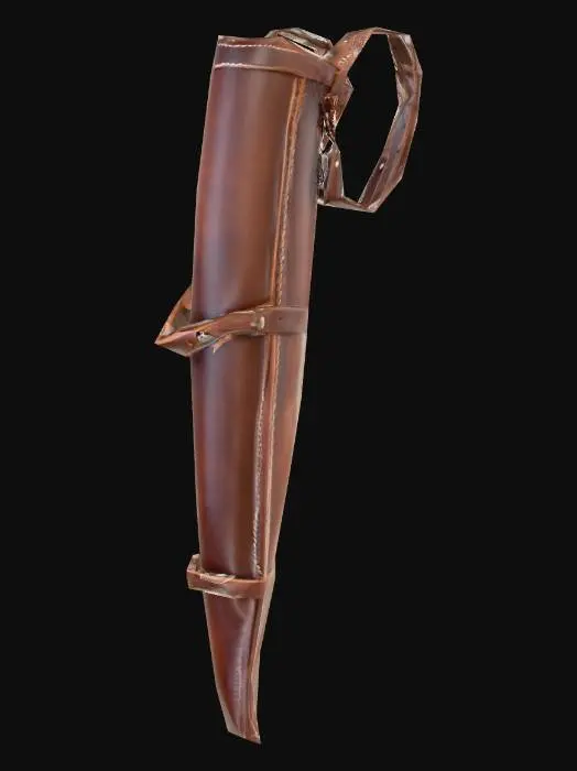 3D model for Einzelner Pfeilköcher aus Leder
