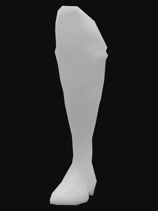 3D model for Schwarze Iron Bein Armor mit Details. Single Armor.