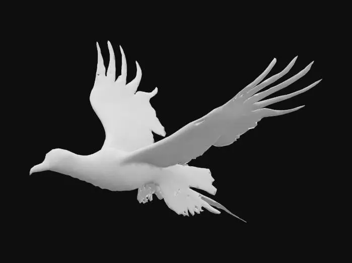 3D model for hyper realistic, extremely detailed flying quetzal