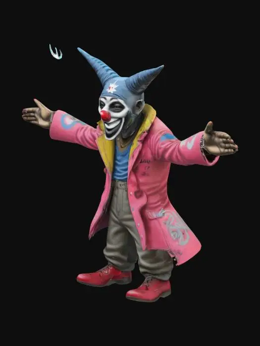 3D model for Banksy art, Spelactiva., Zeer gedetailleerd, Ultra realistisch