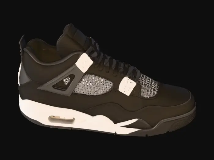 3D model for Sneaker Style Black and White