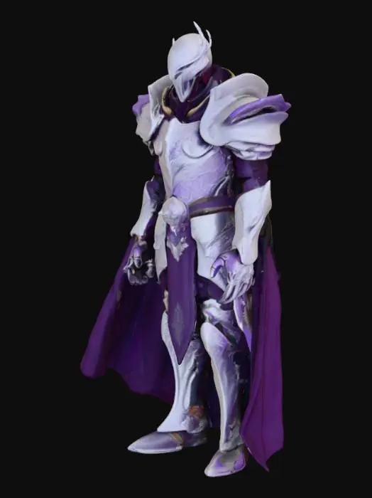 3D model for Make a darkish purple armor set, having a dark fantasy vibe