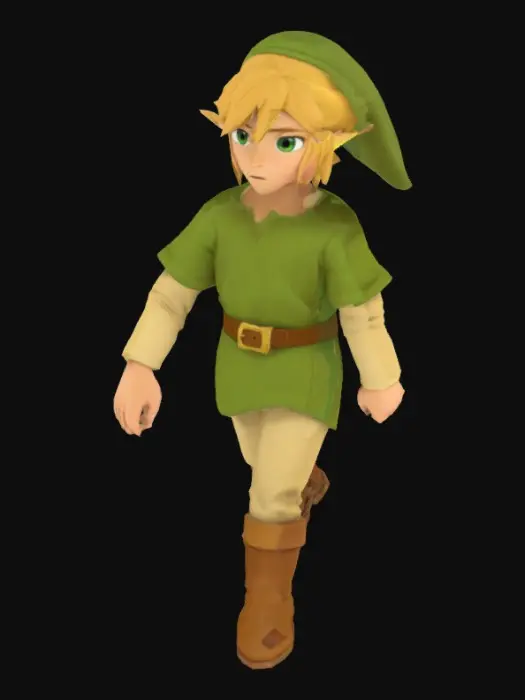 3D model for Adventurous Elf Hero