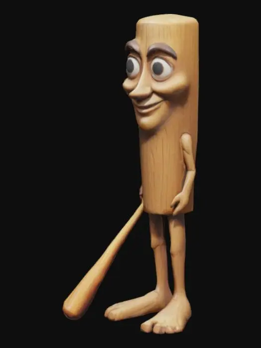 3D model for Tung Tung Tung Sahur