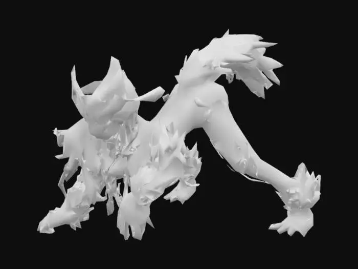 3D model for anime hellhound girl