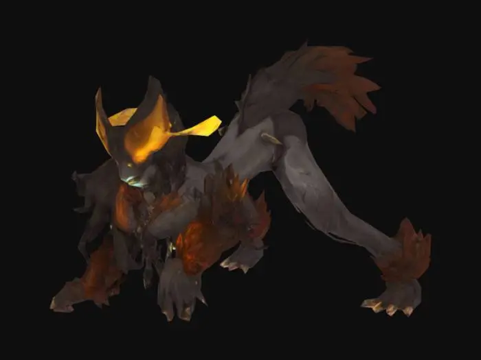 3D model for anime hellhound girl