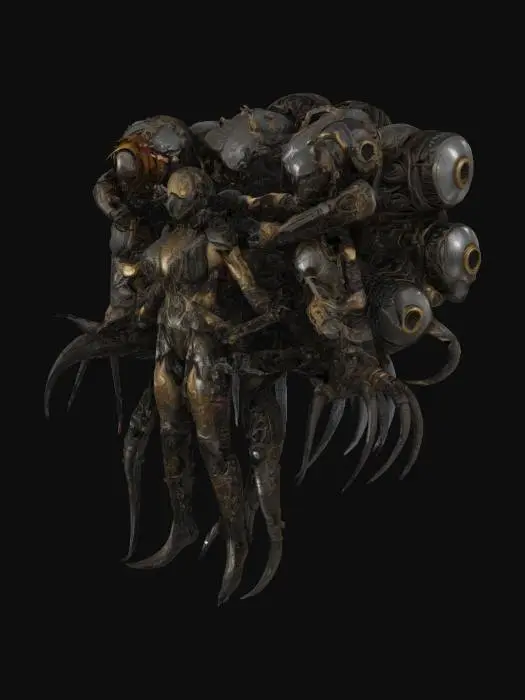 3D model for Cybernetic Goth Twins