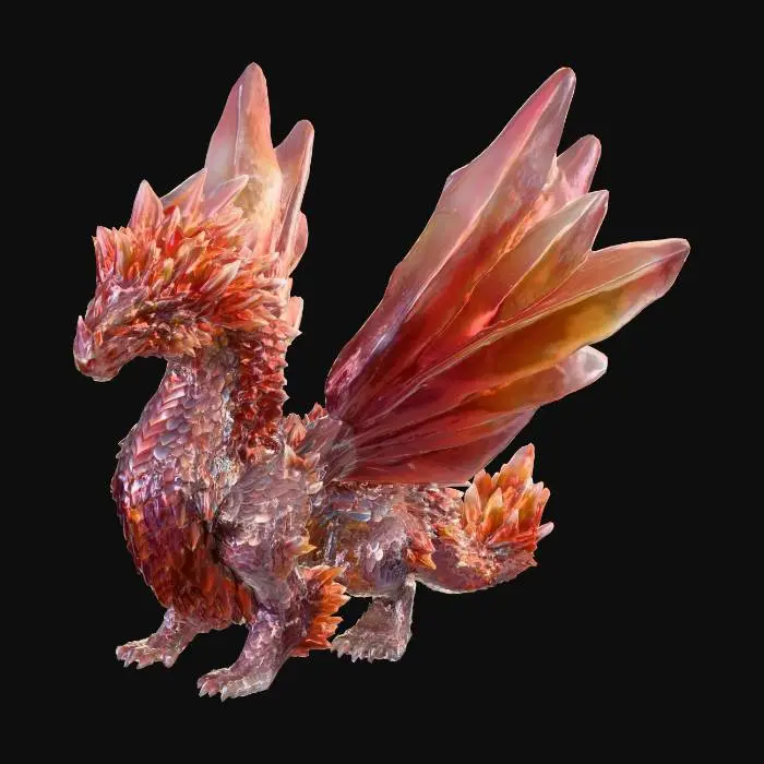 3D model for Amber Blaze Dragon