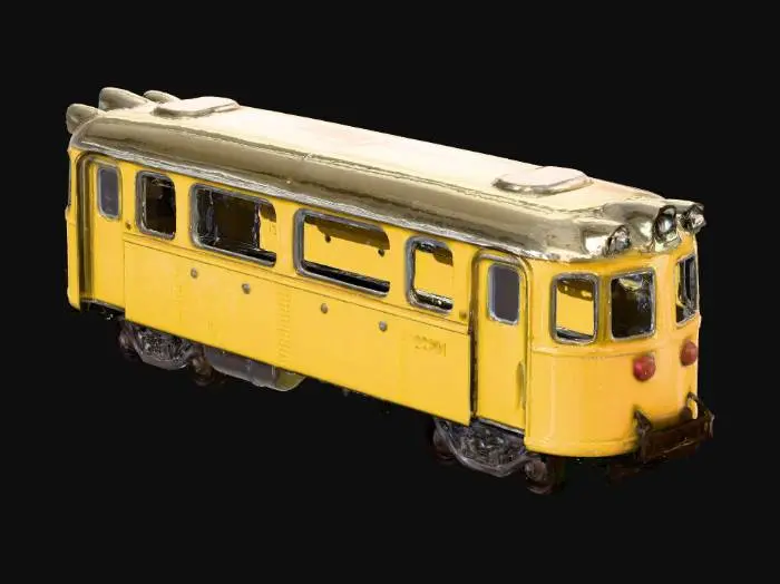 3D model for Yellow Mini Tram