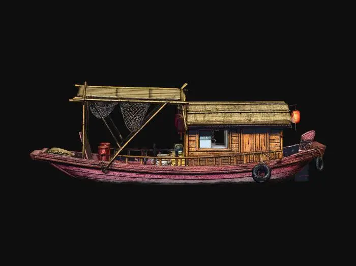 3D model for Traditional Wooden Fishing Vessel