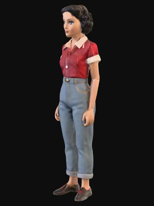 3D model for Vintage Style Doll