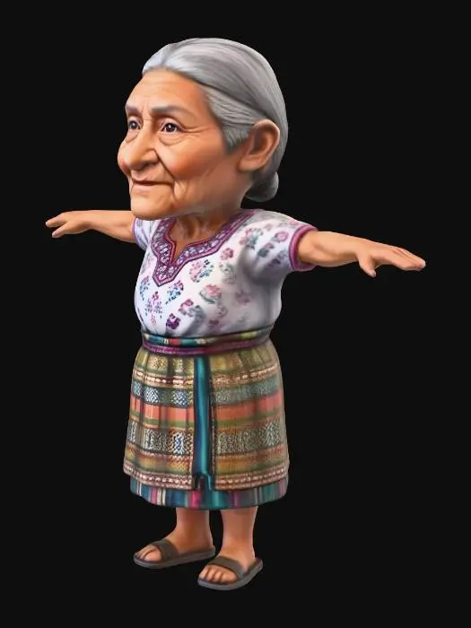 3D model for Grandmother with Open Arms
