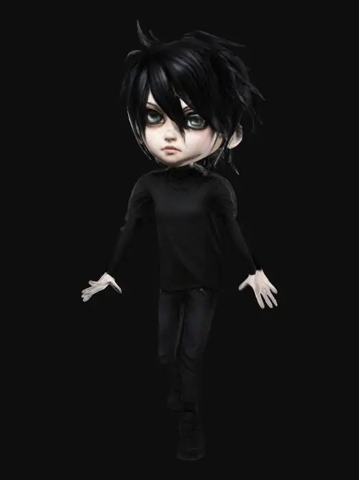 3D model for Eclipse Shadows, emo guy