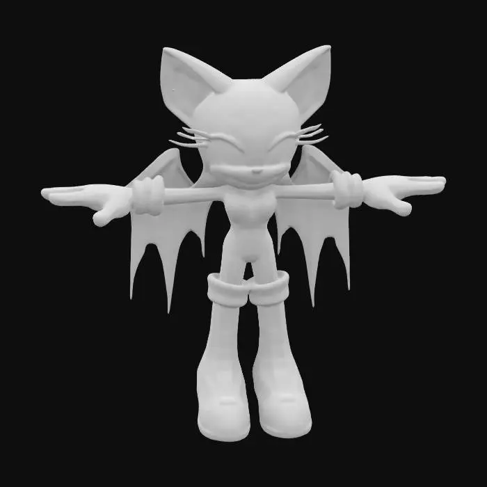 3D model for Bat Character T-Pose