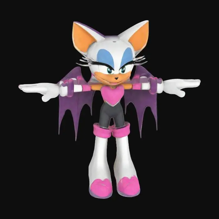 3D model for Bat Character T-Pose
