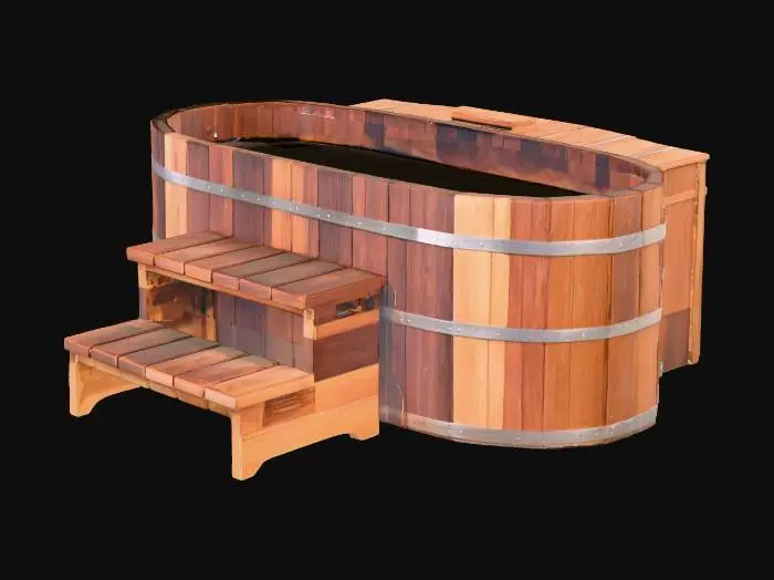 3D model for Wooden Hot Tub Outdoors