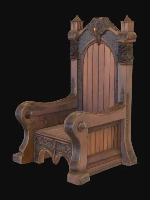3D model for medeval dungeon chair
