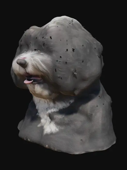 3D model for Fuzzy Joyful Pup