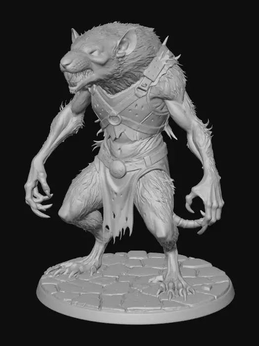 3D model for Wererat Warrior