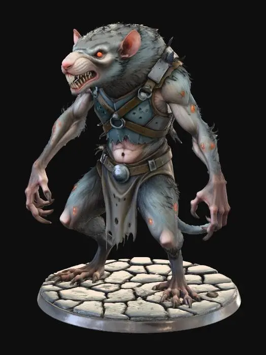 3D model for Wererat Warrior