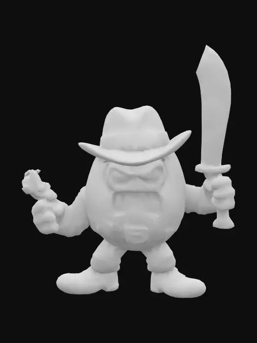 3D model for Eggventurer