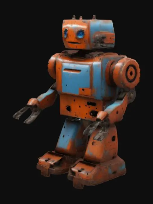 3D model for Retro Robot Warrior