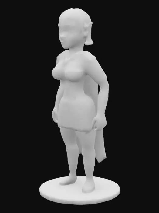 3D model for Elf Heroine Sketch