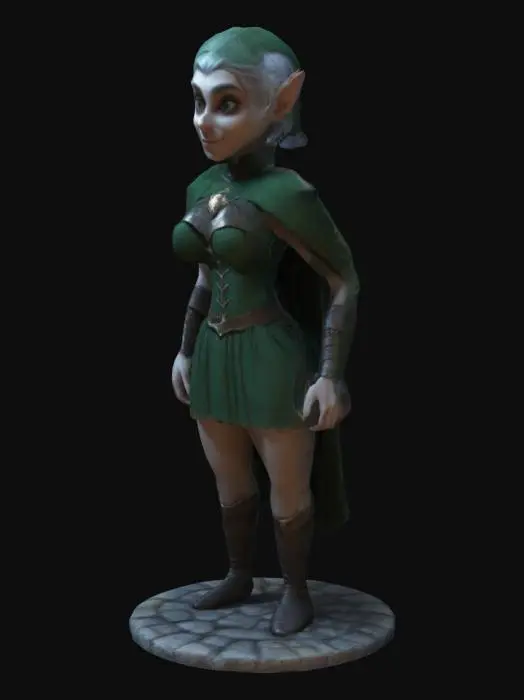 3D model for Elf Heroine Sketch