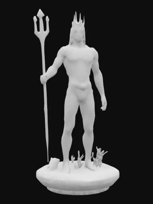 3D model for Poseidon Stands Tall