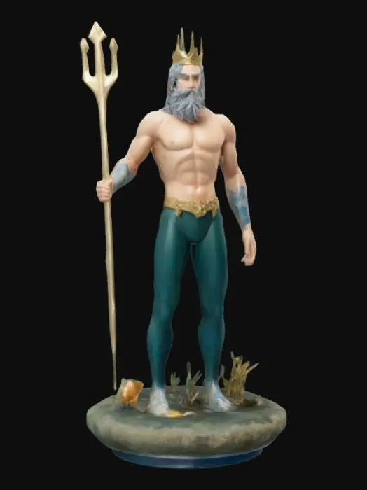 3D model for Poseidon Stands Tall