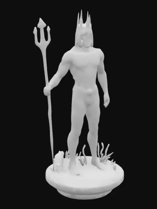 3D model for Poseidon Stands Tall