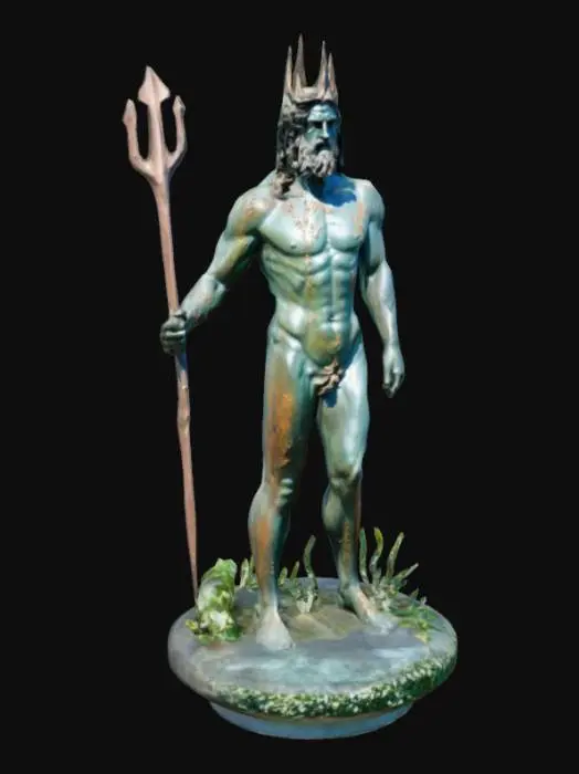3D model for Poseidon Stands Tall