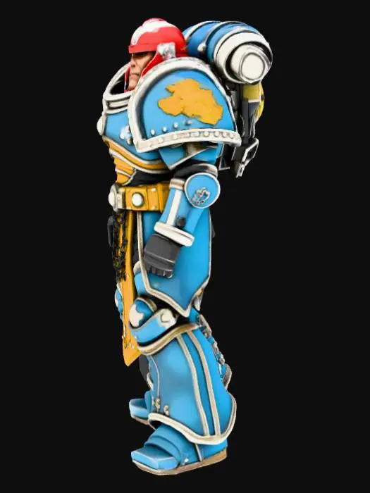 3D model for crea uno space marin di warhammer